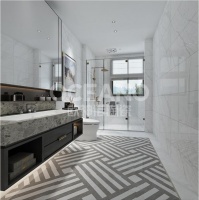 欧神诺陶瓷| 9款浴室铺贴拼花砖，简直不要太好看!