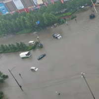 郑州一板材经销商销毁价值80万泡水板材，老板：对得起自己良心