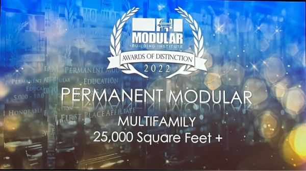 中企获世界模块化建筑2022年度住宅类奖项第一名