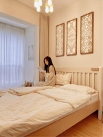 喜梦宝家居|少女心卧房水粉系列实木床