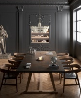 法萨石 | 深色系开放式厨房，营造毫不费力的高级感