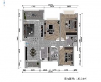 天洋墙布客户案例| 130㎡焕新设计，简约又高级