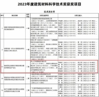 近日，2023年度建筑材料科技技术奖获奖项目正式公布，由佛山市东鹏陶瓷有限公司、丰城市东鹏陶瓷有限公司、广东东鹏控股股份有限公司、清远纳福娜陶瓷有限公司联合完成的“复刻原生纹理效果陶瓷岩板关键技术研究及产业化”项目荣获技术进步奖二等奖。