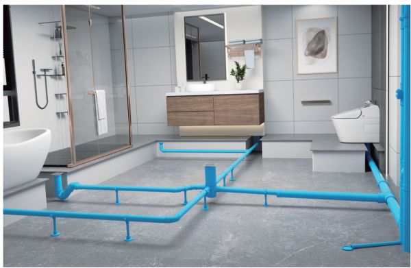 中央速流同层排水系统示意图