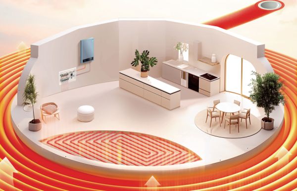 新型地暖系统示意图