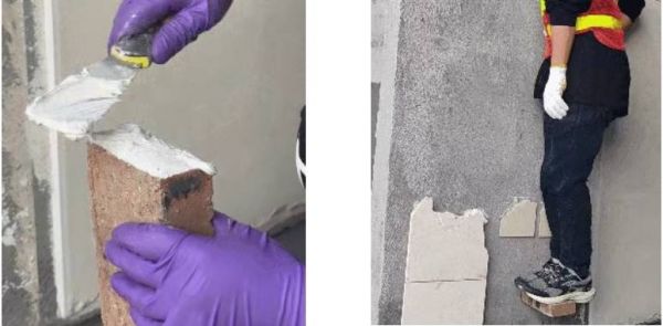 德高环氧干挂石材结构胶固化效果示例