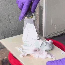 德高环氧干挂石材结构胶调胶过程展示