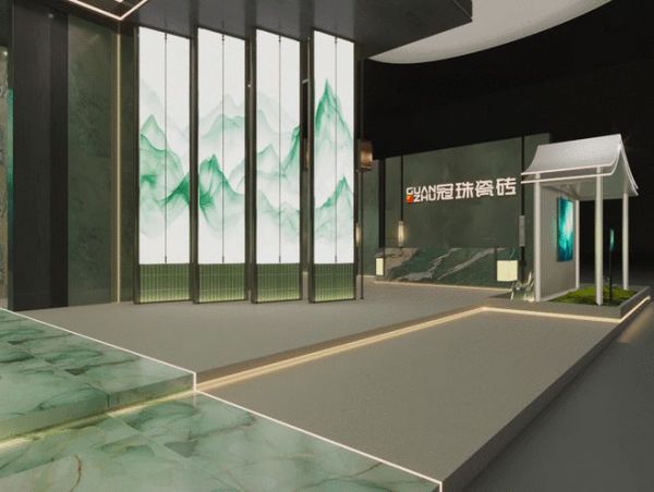 Guanzhu Tiles China Porcelain Aesthetic Pavilion