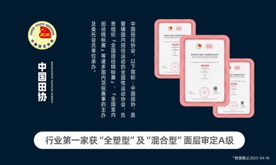 杰锐体育跑道面层认证