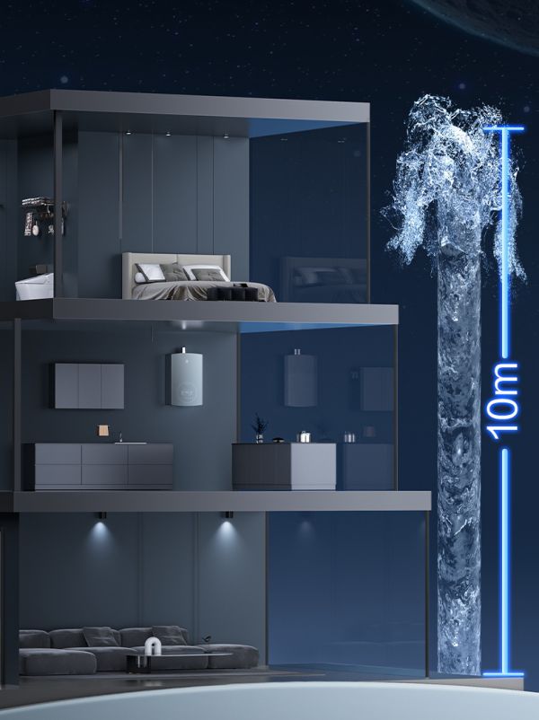 SAKURA樱花燃气热水器SCH-16E908A三档增压功能展示