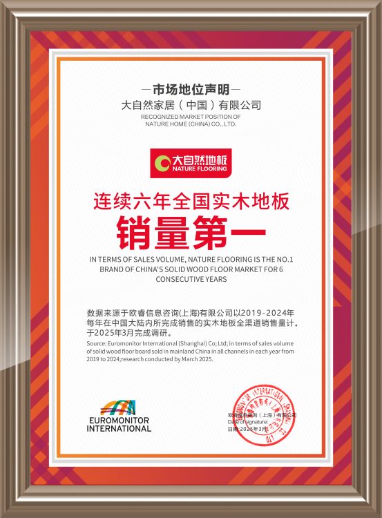 大自然家居销量数据