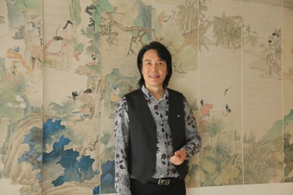 冠珠艺术岩板画《问道武当》