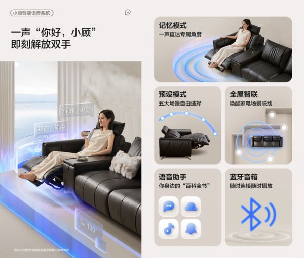 Guojia Furniture智能语音沙发细节
