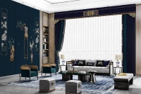 定制窗帘推荐：故宫风高端大宅窗帘