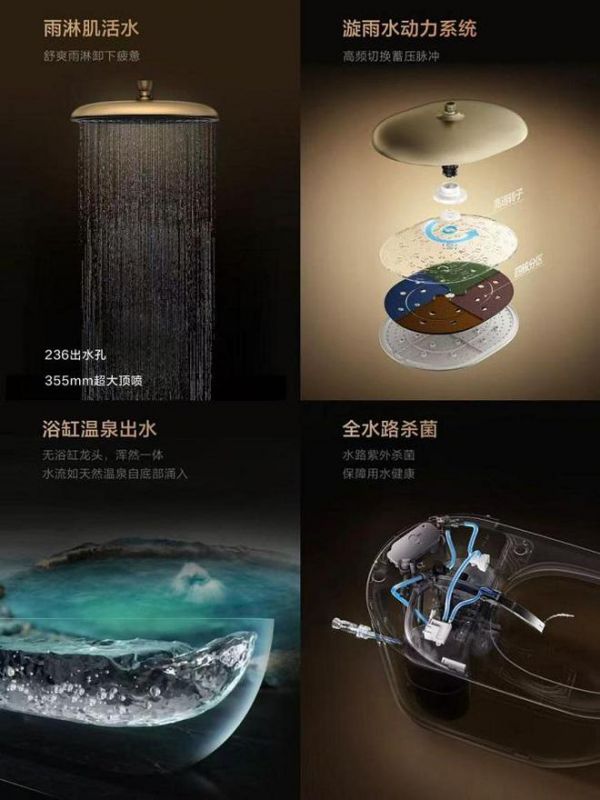 NOVIA系列智能坐便器和恒温淋浴器