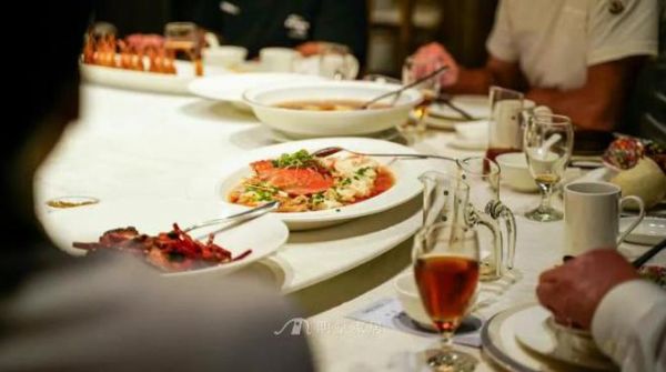 Traditional food in ancient architecture
