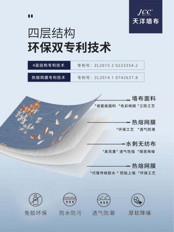 天洋墙布专利技术图