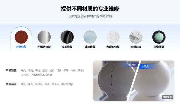 万师傅维修师傅技能分类