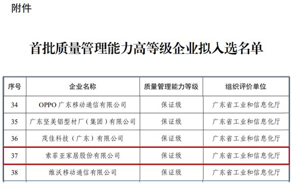 索菲亚质量管理体系展示