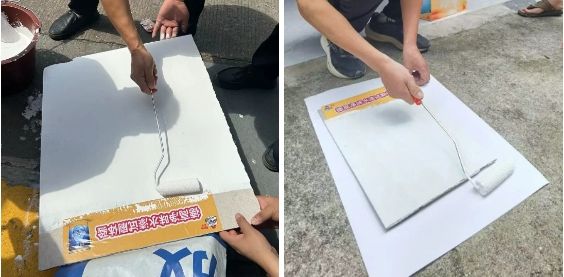 德高净味水漆试刷现场2