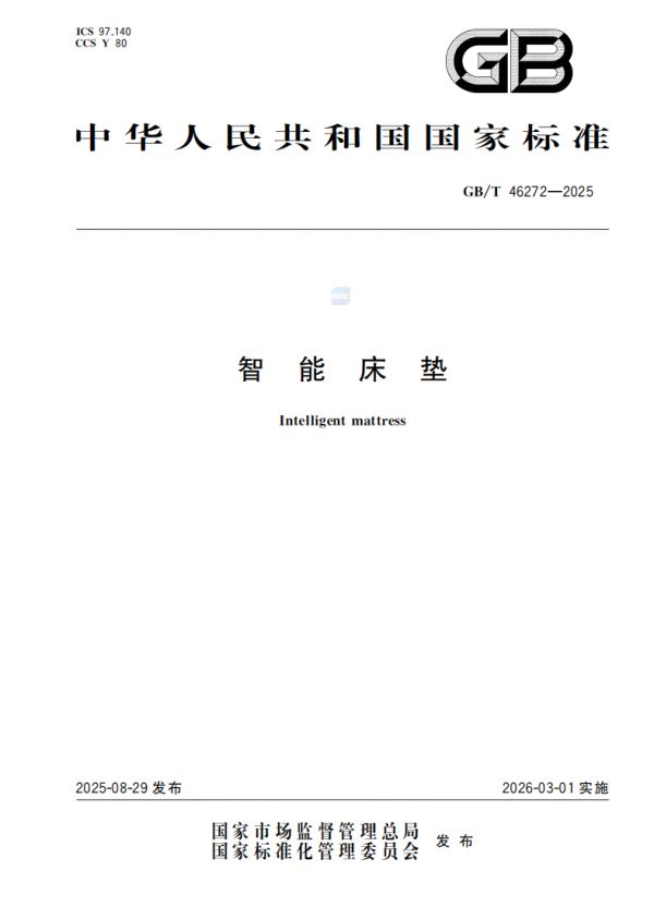 智能床垫标准图示