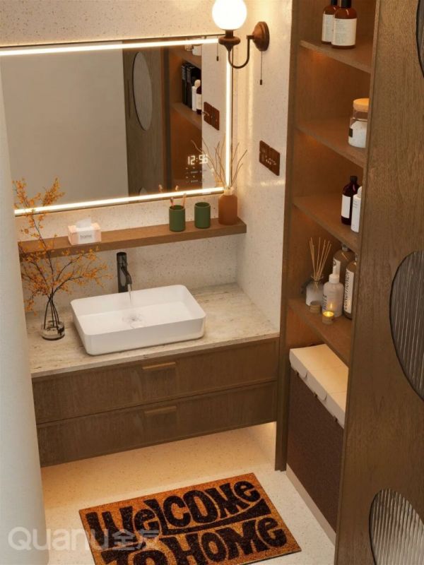 Apply Waterproofing Adhesive to Cold and Hot Water Heads