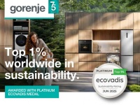 Gorenje艺术家电获EcoVadis铂金认证，引领可持续新境界