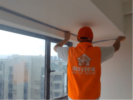 窗帘安装案例图示