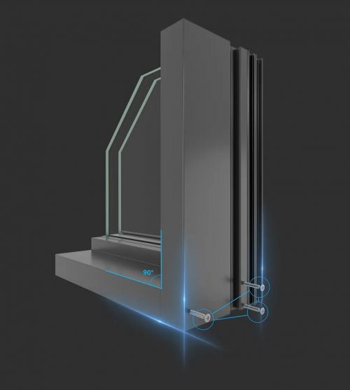 云屏系列大玻璃全景幕墙窗结构设计