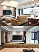 全友131㎡现代简约，三柜一体储物巧！