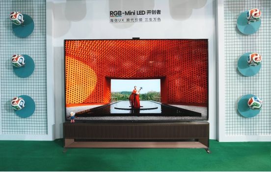 Hisense RGB-Mini LED TV exhibit