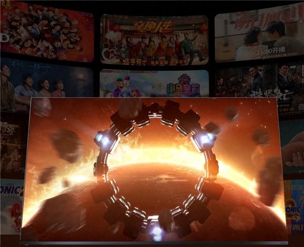 Hisense 100-inch TV in a living room