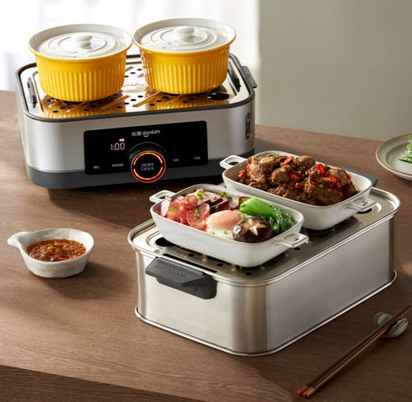 East菱电蒸锅DL-1005的双层大容量设计