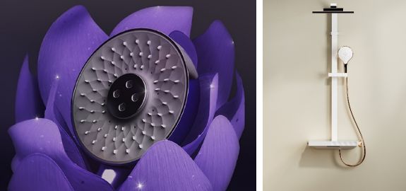 科勒Watermind仿生驭水技术应用于艾贝智控恒温淋浴柱等多款产品