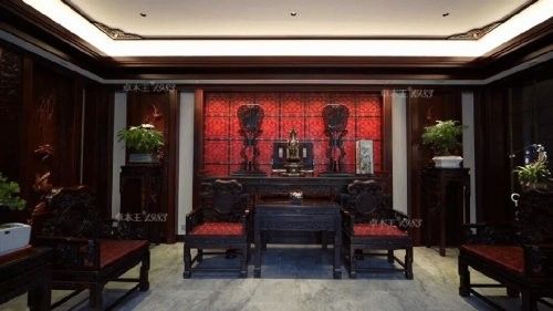 卓木王红木整装世家缅甸花梨家具