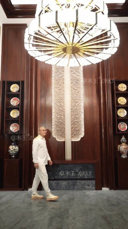 卓木王开放式缅甸花梨博古架