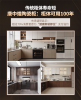 唐中煌陶瓷柜，百年耐用，引领健康家居潮流